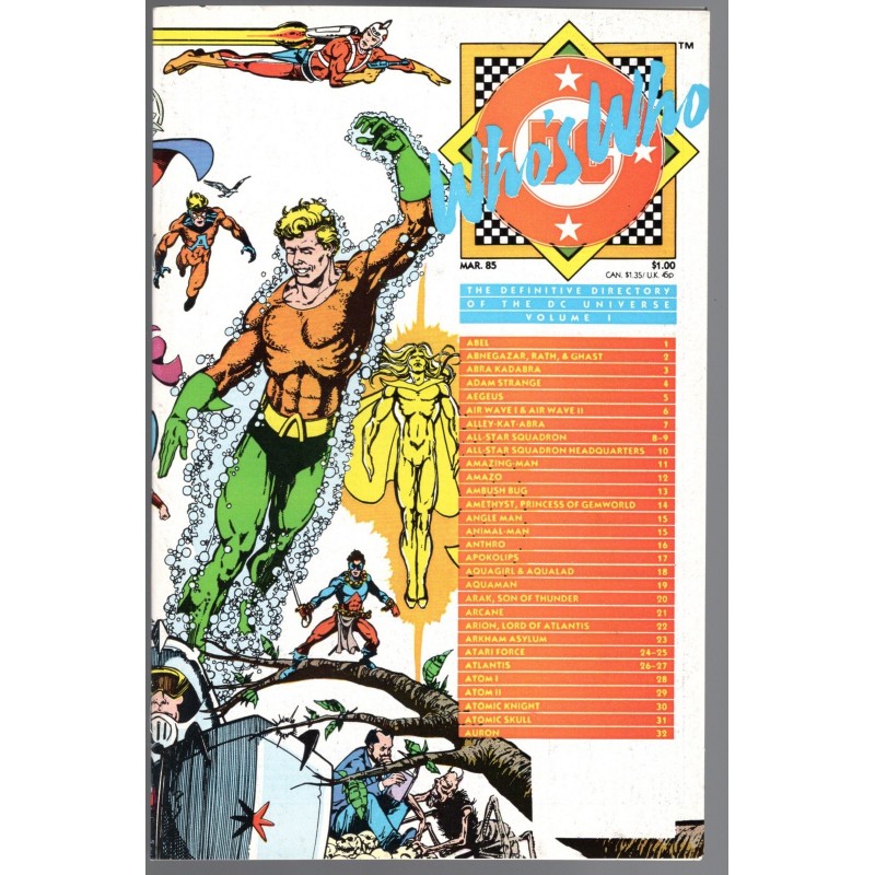 WHO'S WHO VOL I  - DC COMICS 1985 - BAGGED BOARDED - NM(9.4)