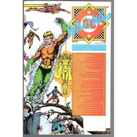 WHO'S WHO VOL I  - DC COMICS 1985 - BAGGED BOARDED - NM(9.4)