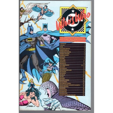 WHO'S WHO VOL II - DC COMICS 1985 - BAGGED BOARDED - NM(9.4)