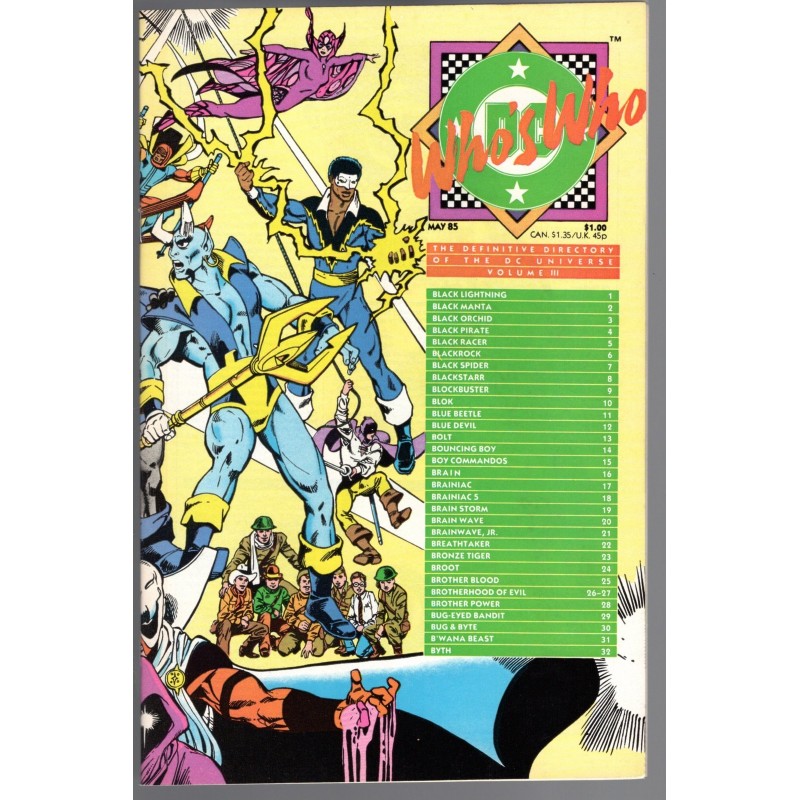 WHO'S WHO VOL III - DC COMICS 1985 - BAGGED BOARDED - NM(9.4)