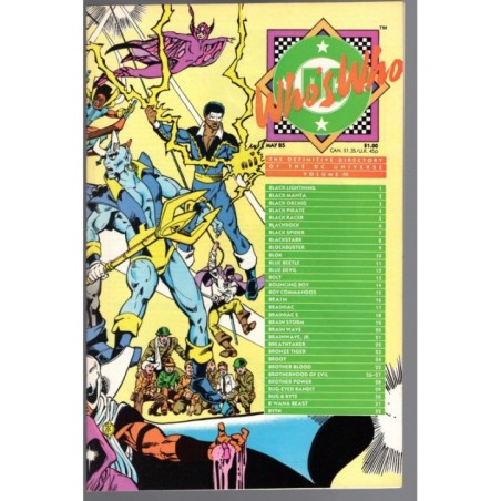 WHO'S WHO VOL III - DC COMICS 1985 - BAGGED BOARDED - NM(9.4)