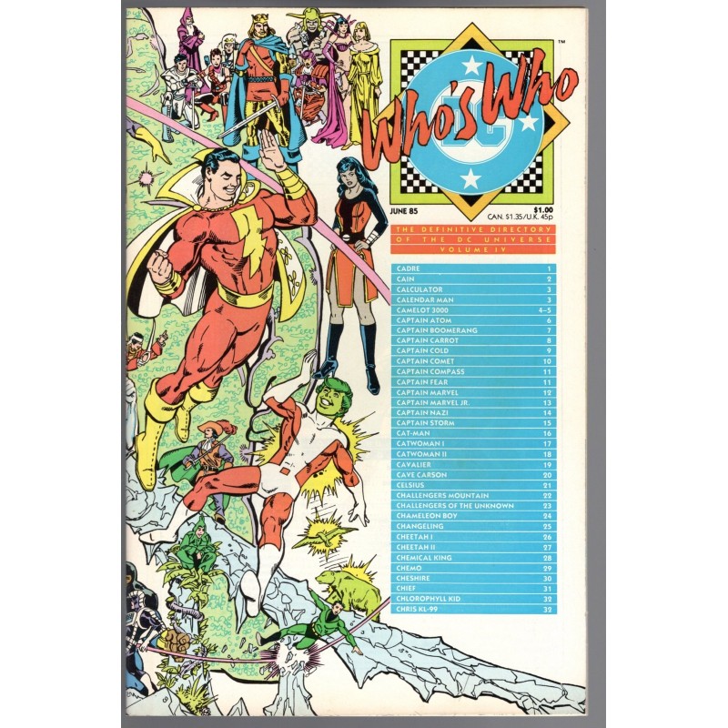 WHO'S WHO VOL IV - DC COMICS 1985 - BAGGED BOARDED - NM(9.4)
