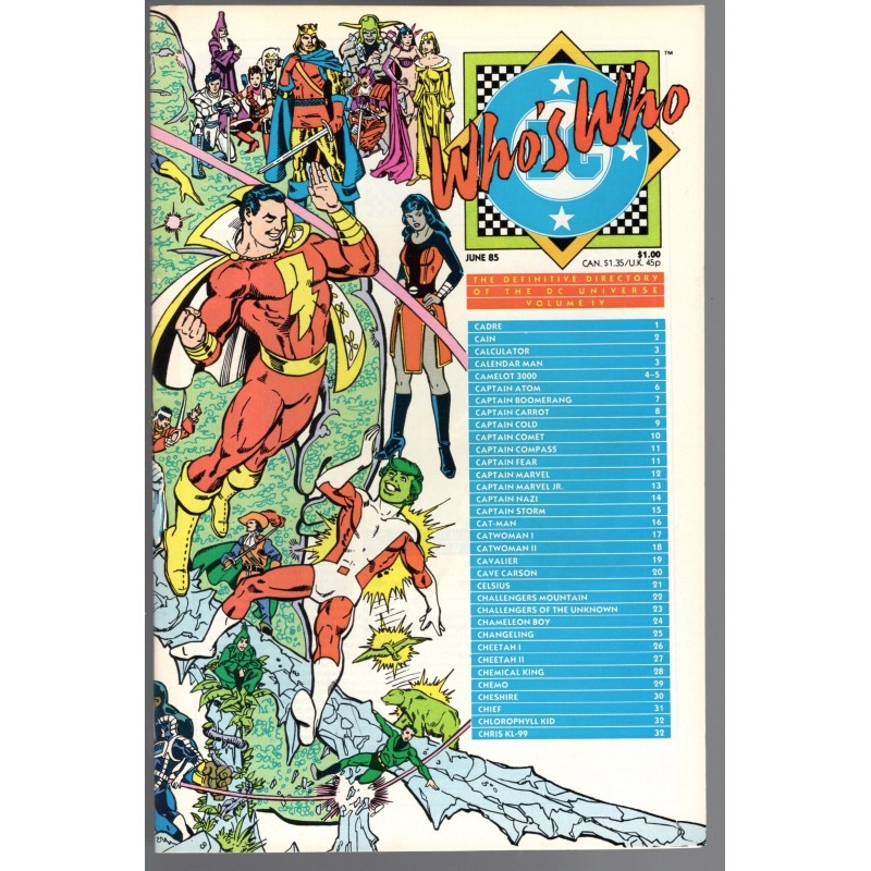 WHO'S WHO VOL IV - DC COMICS 1985 - BAGGED BOARDED - NM(9.4)