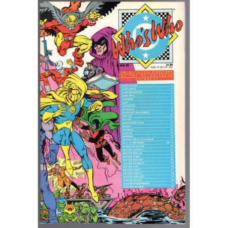 WHO'S WHO VOL VI - DC COMICS 1985 - BAGGED BOARDED - VF+(8.5)