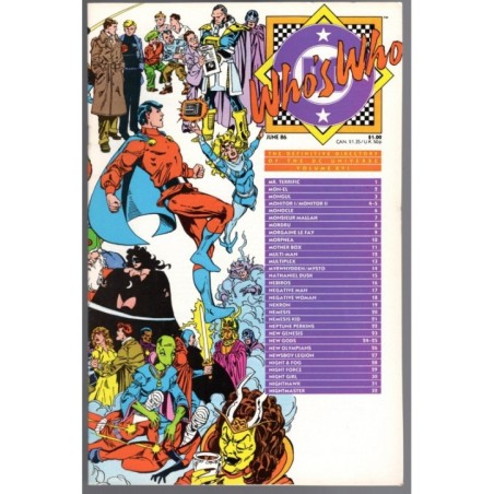 WHO'S WHO VOL XVI - DC COMICS 1986 - BAGGED BOARDED - NM(9.4)