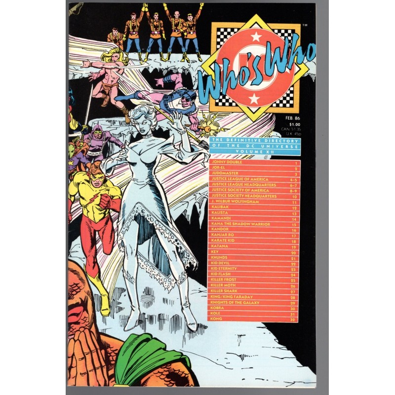 WHO'S WHO VOL XII - DC COMICS 1986 - BAGGED BOARDED - NM(9.4)