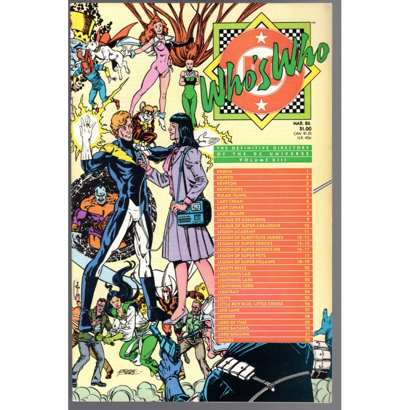 WHO'S WHO VOL XIII - DC COMICS 1986 - BAGGED BOARDED - NM(9.4)