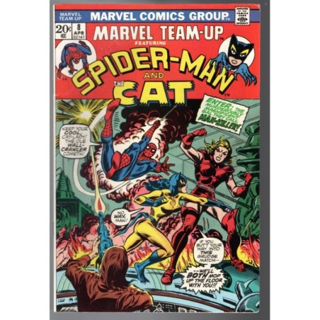 MARVEL TEAM-UP 8 - MARVEL 1972 - BAGGED BOARDED - VF (8.0)