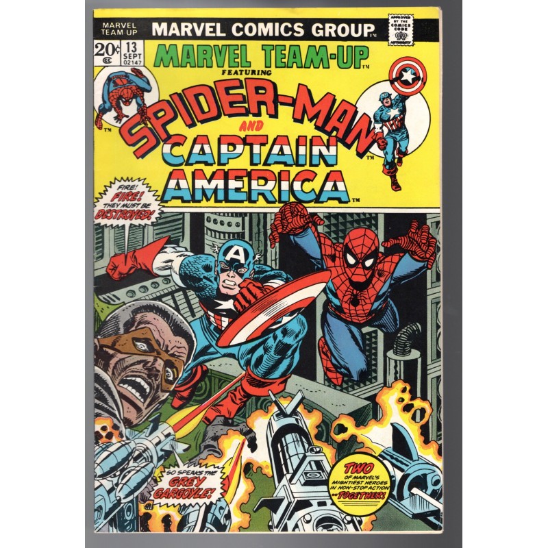 MARVEL TEAM-UP 13 - MARVEL 1973 - BAGGED BOARDED - VF-(7.5)