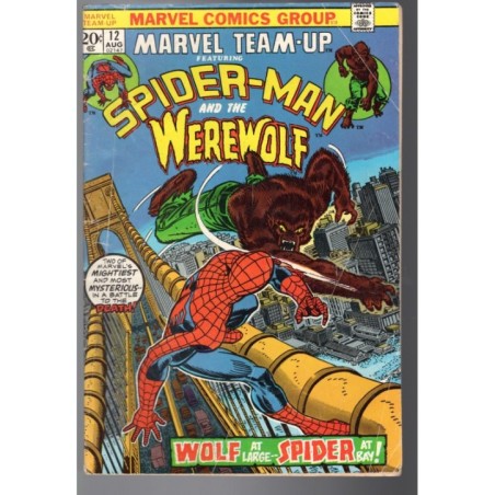 MARVEL TEAM-UP 12 - MARVEL 1973 - BAGGED BOARDED - VG/FN (5.0)