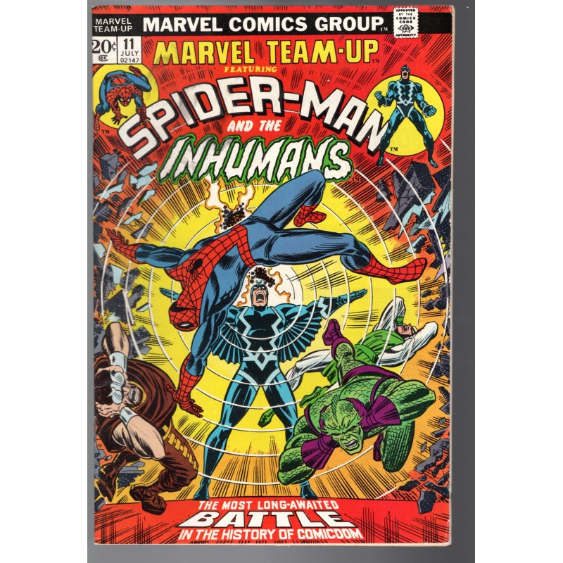 MARVEL TEAM-UP 11 - MARVEL 1973 - BAGGED BOARDED - FN/VF (7.0)