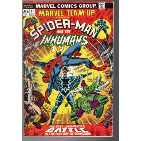MARVEL TEAM-UP 11 - MARVEL 1973 - BAGGED BOARDED - FN/VF (7.0)