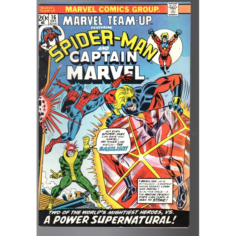 MARVEL TEAM-UP 16 - MARVEL 1973 - BAGGED BOARDED - VF-(7.5)