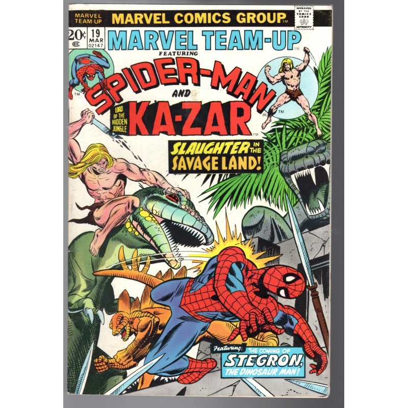 MARVEL TEAM-UP 19 - MARVEL 1974 - BAGGED BOARDED - FN (6.0)
