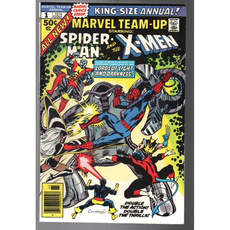 MARVEL TEAM-UP ANNUAL 1 - MARVEL 1976 - BAGGED BOARDED - NM (9.4)