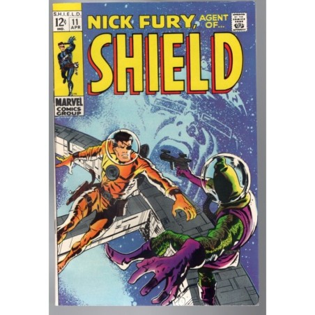 NICK FURY, AGENT OF SHIELD 11 - MARVEL 1969 - BAGGED BOARDED - VF+(8.5)
