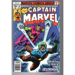 CAPTAIN MARVEL 58 - MARVEL 1979 - BAGGED BOARDED - FN+ (6.5)