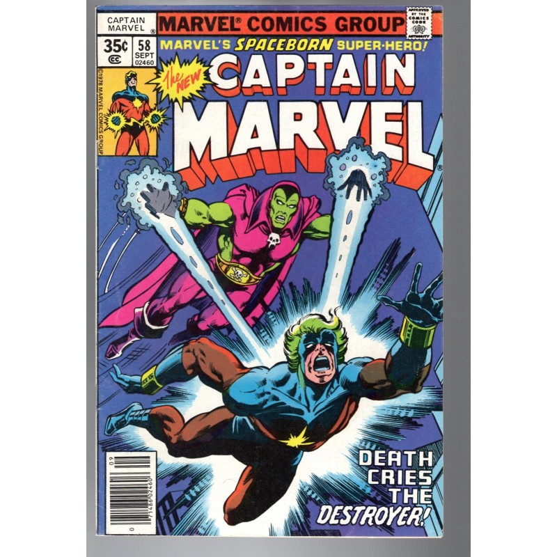 CAPTAIN MARVEL 58 - MARVEL 1979 - BAGGED BOARDED - FN+ (6.5)