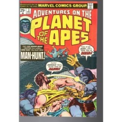 ADVENTURES ON THE PLANET OF APES 3 - MARVEL 1975 - BAGGED BOARDED - VF (8.0)
