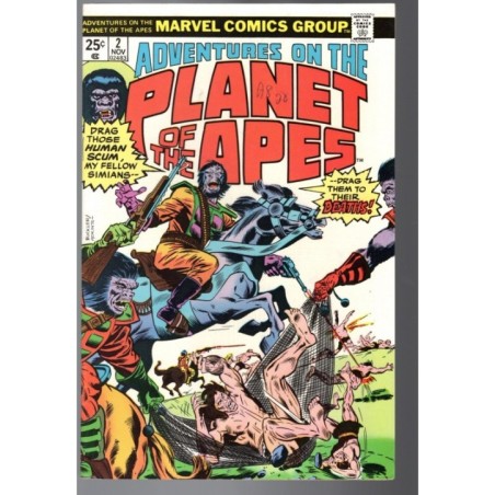 ADVENTURES ON THE PLANET OF APES 2 - MARVEL 1975 - BAGGED BOARDED - VF (8.0)