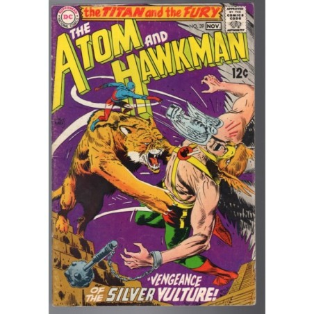 ATOM AND HAWKMAN 39 - DC 1968 - BAGGED BOARDED - VG+(4.5)
