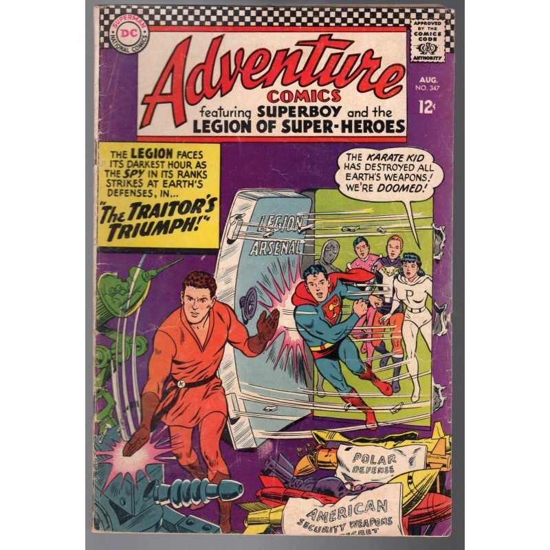 ADVENTURE COMICS 347 - DC 1966 - BAGGED BOARDED - GD/VG (3.0)