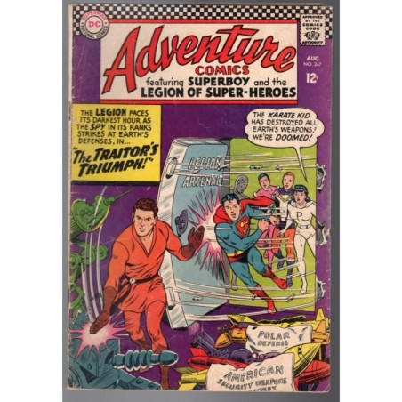 ADVENTURE COMICS 347 - DC 1966 - BAGGED BOARDED - GD/VG (3.0)