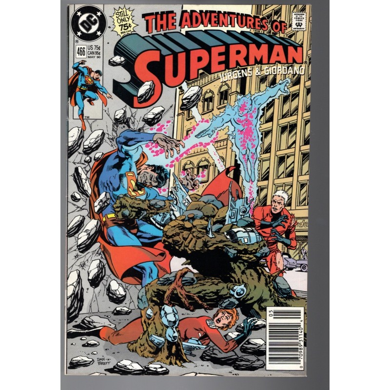 ADVENTURES OF SUPERMAN 466 - DC 1990 - BAGGED BOARDED - VF (8.0)