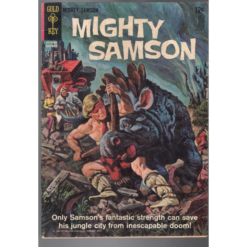 MIGHTY SAMSON 3 - GOLD KEY 1965 - BAGGED BOARDED - GD (2.0)