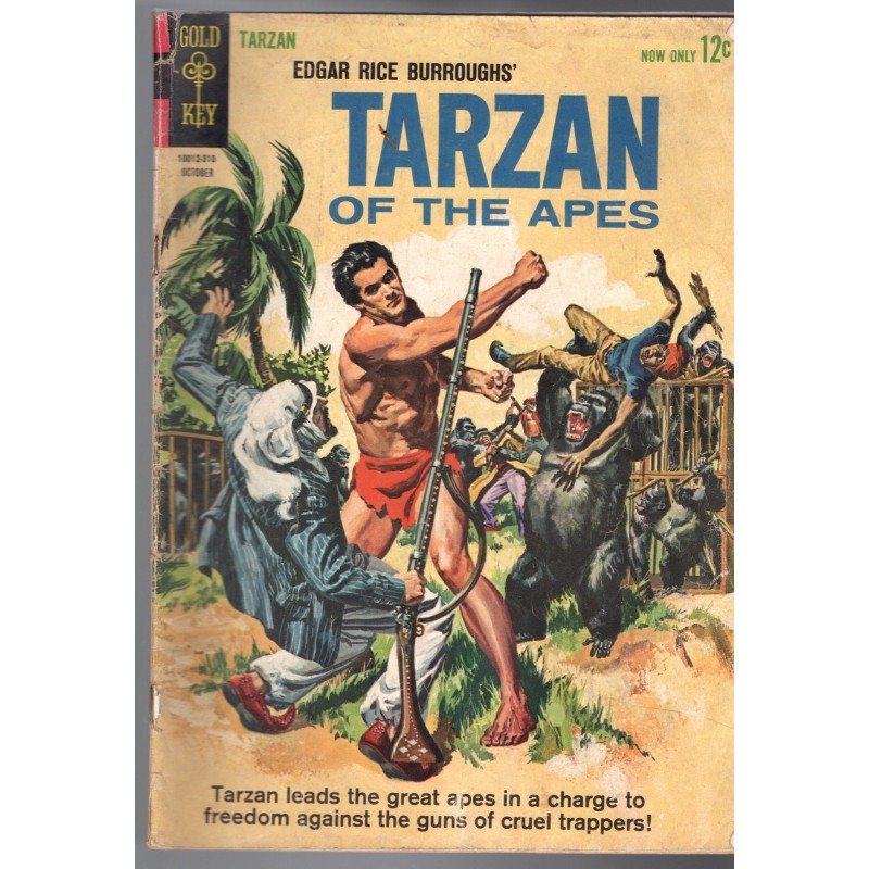 TARZAN OF THE APES 138 - GOLD KEY 1963 - BAGGED BOARDED - GD (2.0)