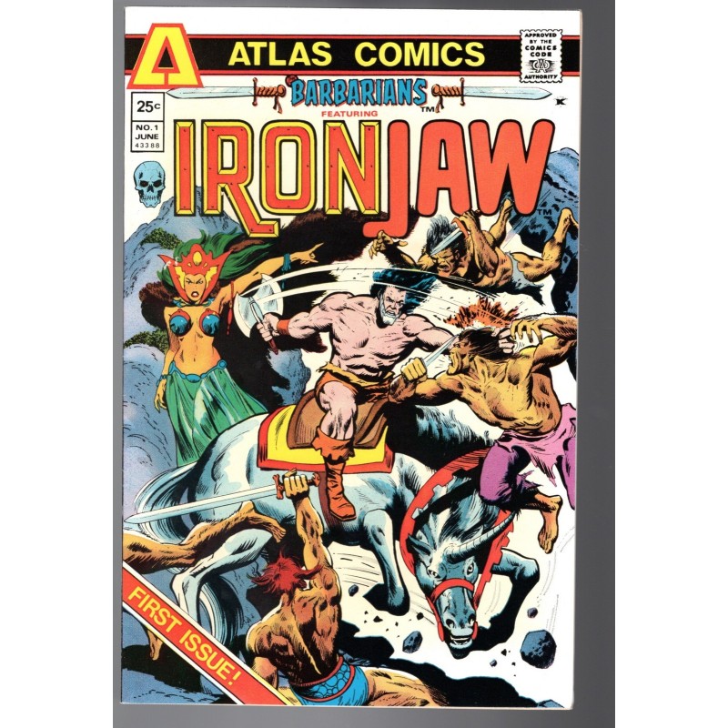 BARBARIANS 1 - ATLAS 1975 - BAGGED BOARDED - VF+(8.5)