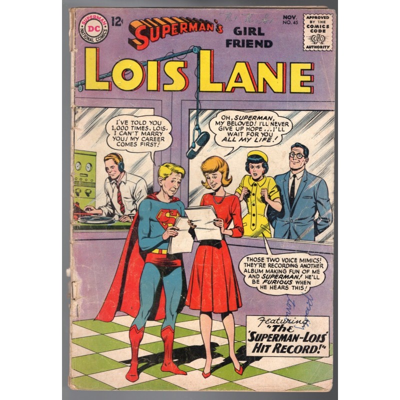SUPERMAN'S GIRL FRIEND LOIS LANE 45 - DC 1963 - BAGGED BOARDED - FR (1.0)