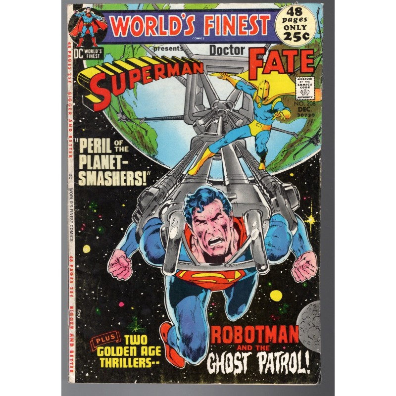 WORLD'S FINEST 208 - DC 1971 - BAGGED BOARDED - FN (6.0)