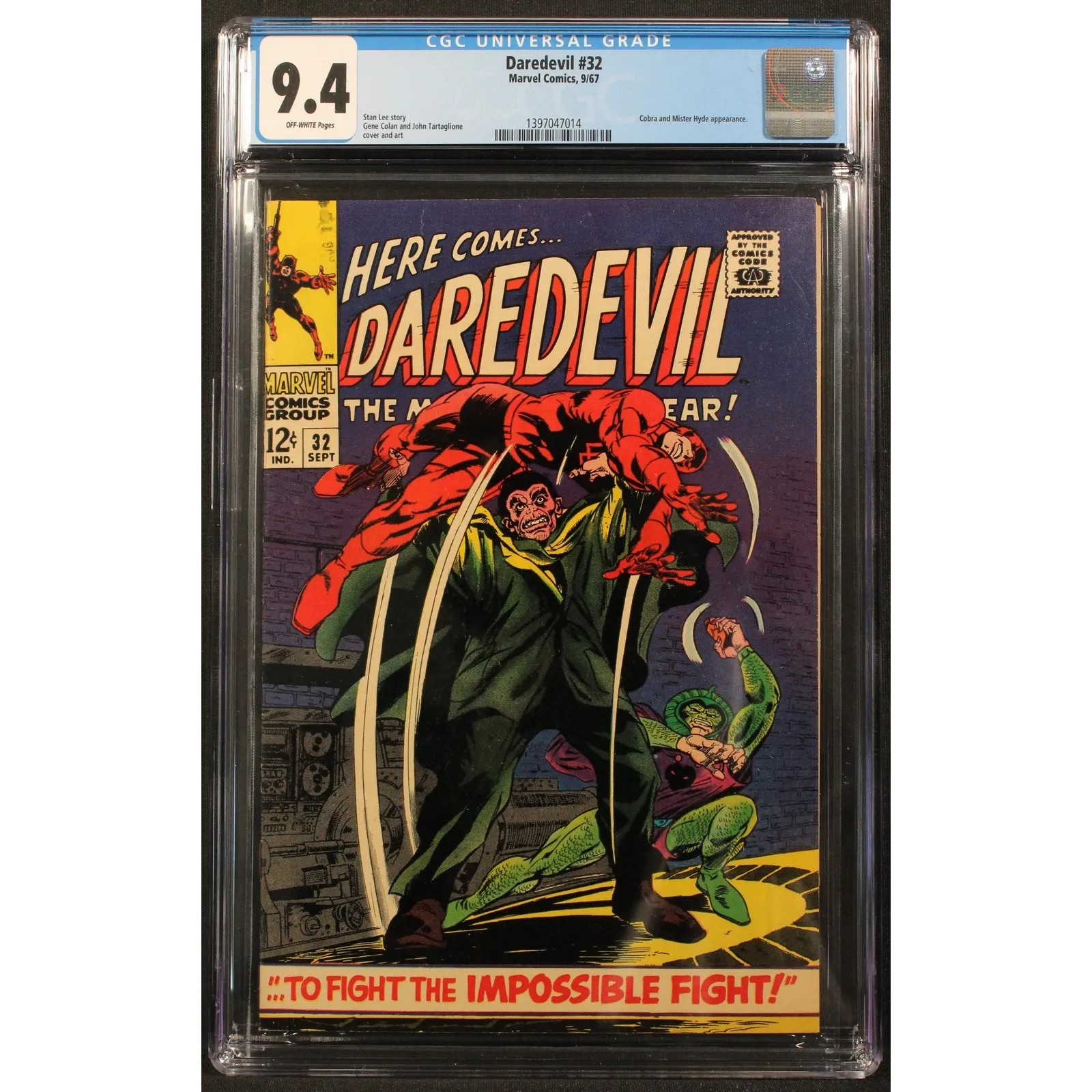 DAREDEVIL 32 - MARVEL 1967 - CGC SLABBED