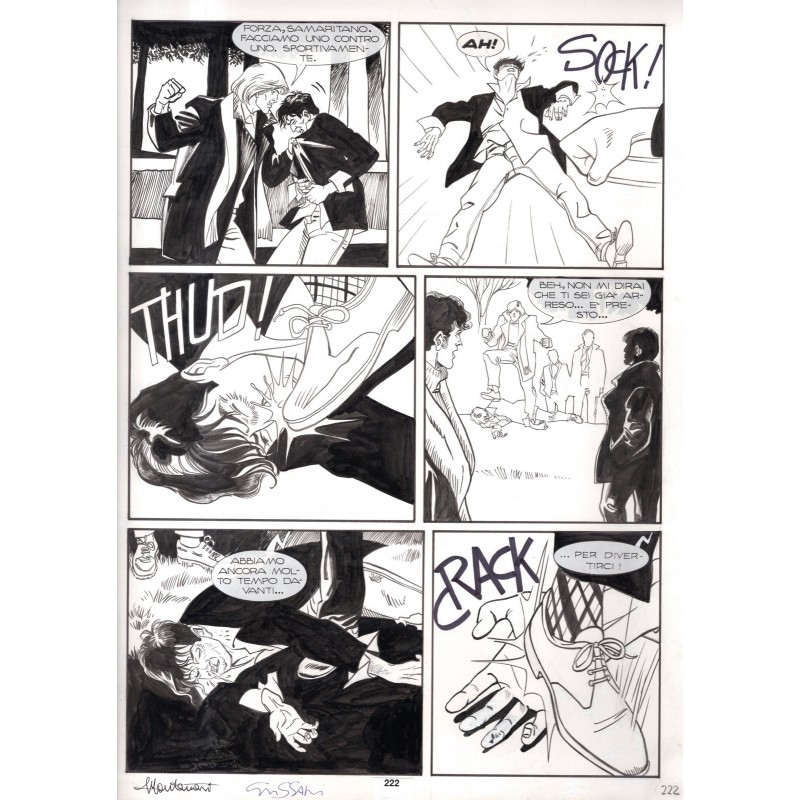 Dylan Dog - Vita rubata - p.222 - Montanari/Grassani - Tavola Originale  - 2000