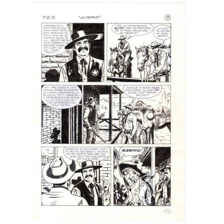 Tex - La banda dei serpenti - p.13 - Ernesto Seijas - Tavola Originale  - 2016