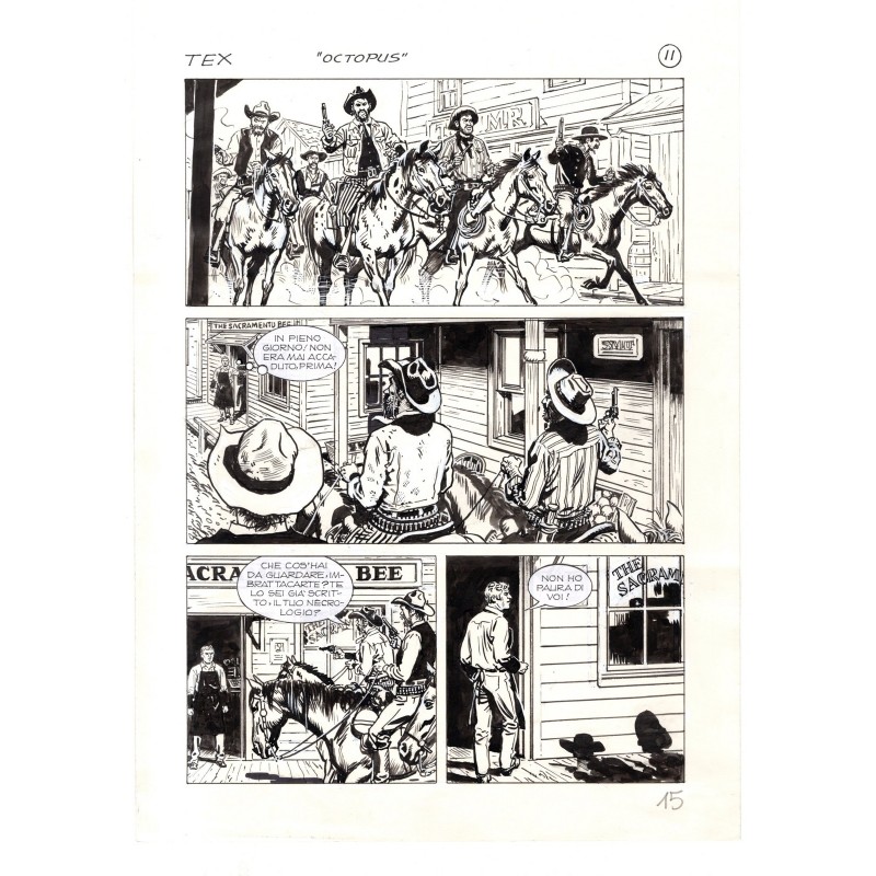 Tex - La banda dei serpenti - p.15 - Ernesto Seijas - Tavola Originale  - 2016