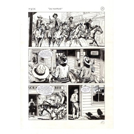 Tex - La banda dei serpenti - p.15 - Ernesto Seijas - Tavola Originale  - 2016