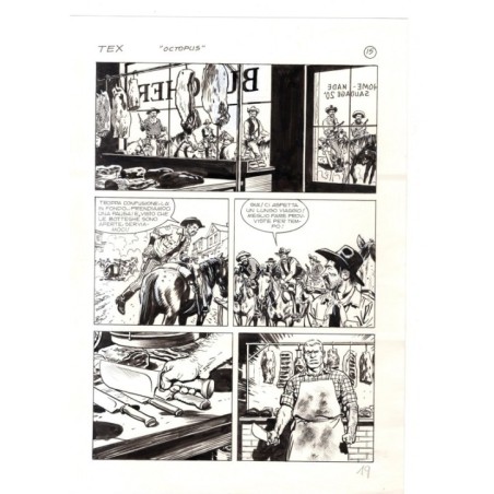 Tex - La banda dei serpenti - p.19 - Ernesto Seijas - Tavola Originale  - 2016