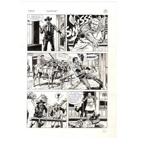 Tex - La banda dei serpenti - p.22 - Ernesto Seijas - Tavola Originale  - 2016