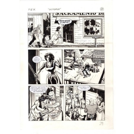 Tex - La banda dei serpenti - p.29 - Ernesto Seijas - Tavola Originale  - 2016