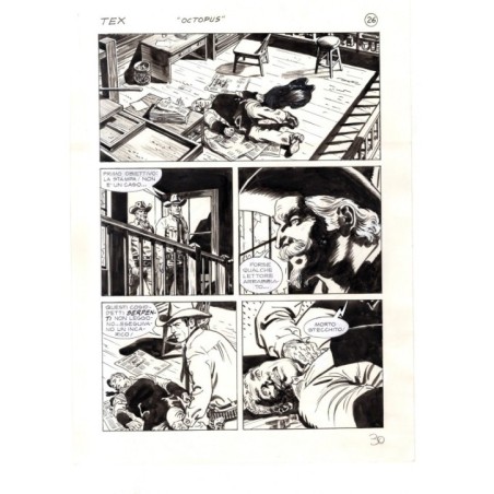 Tex - La banda dei serpenti - p.30 - Ernesto Seijas - Tavola Originale  - 2016