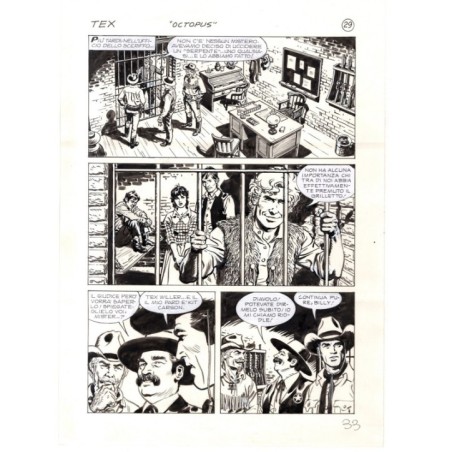 Tex - La banda dei serpenti - p.33 - Ernesto Seijas - Tavola Originale  - 2016