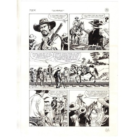 Tex - La banda dei serpenti - p.42 - Ernesto Seijas - Tavola Originale  - 2016