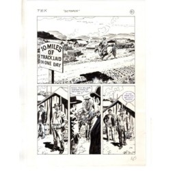 Tex - La banda dei serpenti - p.45 - Ernesto Seijas - Tavola Originale  - 2016