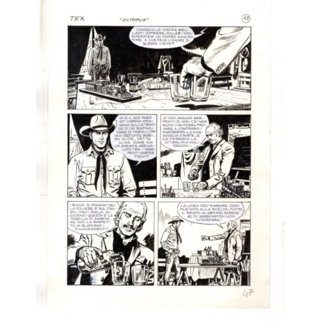 Tex - La banda dei serpenti - p.47 - Ernesto Seijas - Tavola Originale  - 2016
