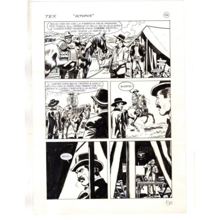 Tex - La banda dei serpenti - p.50 - Ernesto Seijas - Tavola Originale  - 2016