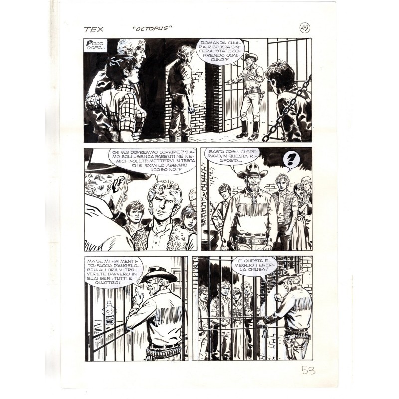 Tex - La banda dei serpenti - p.53 - Ernesto Seijas - Tavola Originale  - 2016