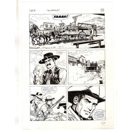 Tex - La banda dei serpenti - p.57 - Ernesto Seijas - Tavola Originale  - 2016