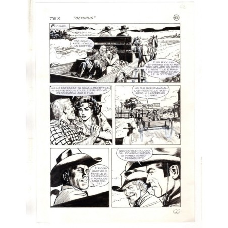 Tex - La banda dei serpenti - p.66 - Ernesto Seijas - Tavola Originale  - 2016
